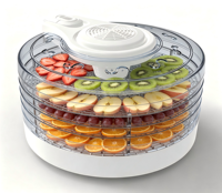 Déshydrateur alimentaire électrique 400W en plastique pour la maison avec 6 plateaux de séchage réglables, écologique