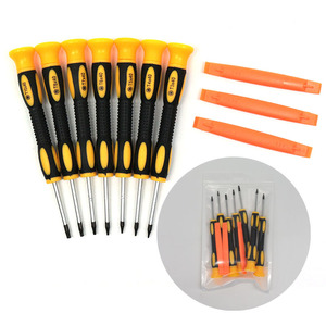 XIXI DIY Chrome Finish 45 embouts <span class=keywords><strong>Torx</strong></span> en acier, tournevis, kit d'outils de réparation de téléphone portable, poignée en plastique pour <span class=keywords><strong>PS4</strong></span>, téléphone Apple, ordinateur portable - Product Image 5