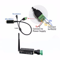 Dispositivo de Red Inalámbrica Más Pequeño Elfin-EW10A-0 RS232, Función Modbus TCP IP, Servidor Serial RJ45 a WIFI