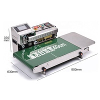 Machine de cachetage d'emballage de chaleur de papier d'aluminium de poche de la vitesse rapide 12 M/Min mini scellant continu de bande de sacs en plastique