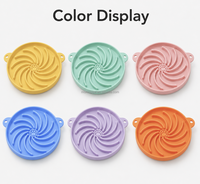 Tapis à lécher pour chien MoMoPaw, petite taille, 16 cm, en silicone, distributeur lent avec ventouses, design moderne, écologique, imperméable