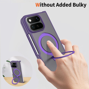 Funda transparente mayorista con anillo y soporte para Google Pixel <span class=keywords><strong>11</strong></span> Pro Fold, protección de bisagra, anticaída, para smartphone plegable OEM - Product Image 6