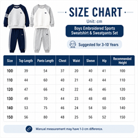 Ensemble de survêtement décontracté 2 pièces pour garçons, printemps-automne 2026, brodé, sweat-shirt et pantalon de jogging en mélange de coton, vente en gros
