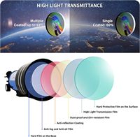 Telescopio Refractor Profesional Portátil con Apertura de 70 mm y 300 mm para Adultos, Niños y Principiantes en Astronomía para Aprendizaje y Observación