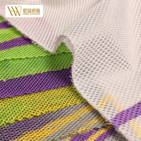 Tissu léger en polyester 100 % tricoté chaîne, simple couche, anti-humidité, OEM, directement de l'usine, pour languettes et empeignes de chaussures de course