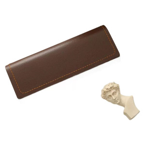 Estuche de Gafas de Cuero PU de Estilo Británico Retro de Lujo para Estudiantes, Protector de Gafas para Miopía Portátil Resistente a la Presión - Product Image 5