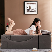 Canapé-lit d'angle pliant OEM personnalisé pour décorateur intérieur, rénovation de petit salon, mobilier pour projets en gros