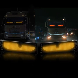 Pantalla LED para Vehículos, Ojos de Ángel Dinámicos Animados, Panel de Visualización, Luces Intermitentes de Demonio para Automóviles, Luces de Coche para Camiones - Product Image 3