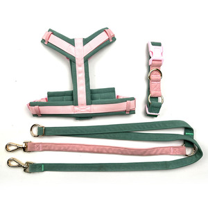 Conjunto de arnés de lujo <span class=keywords><strong>para</strong></span> <span class=keywords><strong>perros</strong></span> de gama alta 2025, pana de moda, microetiqueta personalizada, colores, cuerda de perro de dibujos animados, bolsa <span class=keywords><strong>para</strong></span> caca, bufanda triangular - Product Image 5