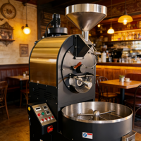 Machine à torréfier le café au gaz à contrôle avancé de 15 kg pour usage commercial à vendre