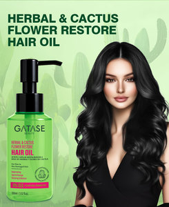 Gatase Factory Natural Keratin Herbal Cactus Flower Series 2-in-1 Hair Care Treatment Moisturizing Repair Hair <strong>Masque</strong> Oil - Product Image 5