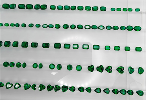 Laborgezüchteter synthetischer Smaragd, hydrothermale Synthese, oval geschliffene Smaragdfarben-Edelsteine, laborgezüchtete sambische Edelsteine - Product Image 6