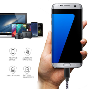 1m chất lượng cao bện Nylon Cáp USB loại C hỗ trợ 3A 60W truyền dữ liệu sạc nhanh USB Loại C Cáp - Product Image 4