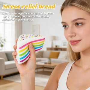 12.7cm TPE Snowflake Ice Square Squishy Stress Relief Slow <b>Rebound</b> Decompression Toy Food Grade Solid Unisex 14 Years & up - Product Image 3