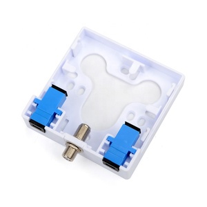 Caja de Placa Frontal de Fibra Óptica CATV para Aplicaciones CWDM, Tipo 86, Caja Terminal de Pared de Fibra Óptica de 2 Núcleos, Roseta de Escritorio FTTH SC OTB - Product Image 3