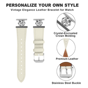 Correa de reloj inteligente de cuero de moda Premium de 20mm con hebilla de acero inoxidable Ajuste universal para Samsung y Huawei - Product Image 3