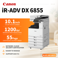 Photocopieur numérique noir et blanc A3 multifonction haute vitesse compatible avec les boîtiers métalliques IR-ADV DX 6855, 1200 dpi, imprimante, scanner