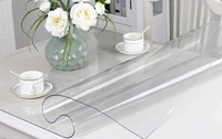 Tapis de table en PVC de qualité alimentaire pour la cuisine et les restaurants, résistant à la chaleur, antidérapant, transparent