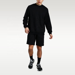 OEM design fitness long <b>sleeve</b> <b>hoodies</b> men summer <b>short</b> sets - Product Image 1