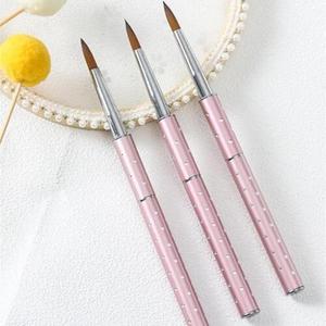Brosse à ongles en acrylique de grande qualité Sable Hair 6 tailles de poudre monomère #2 #4 6 #8 #10 #12 - Product Image 4