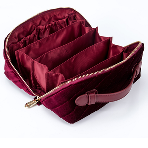 Nuova Borsa <span class=keywords><strong>da</strong></span> <span class=keywords><strong>Viaggio</strong></span> per Donna, Elegante Pochette in Velluto, <span class=keywords><strong>Kit</strong></span> di <span class=keywords><strong>Trucco</strong></span> Portatile di Lusso per Signore - Product Image 1