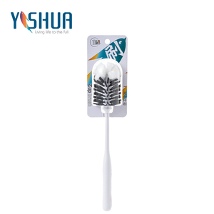 Cepillo de limpieza de botella de agua, cabezal de esponja con mango largo para <span class=keywords><strong>cocina</strong></span>, hogar - Product Image 4