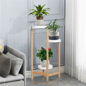 Étagères de présentation de <span class=keywords><strong>fleurs</strong></span> <span class=keywords><strong>d</strong></span>'<span class=keywords><strong>angle</strong></span> en bambou robuste - Product Image 5