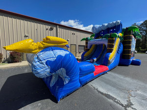 Castillo inflable con tobogán en oferta para alquiler comercial en fiestas al aire libre - Product Image 6