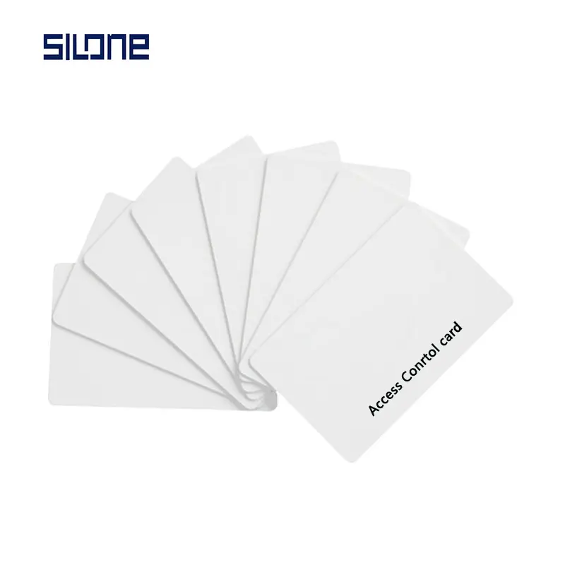 Kartu rfid pintar CR80 dapat dicetak, kartu sublimasi plastik putih Id bisnis PVC kosong kualitas tinggi