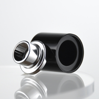 Couvercle magnétique noir mat de petite et grande taille, bouchon magnétique blanc mat de luxe pour flacon de parfum