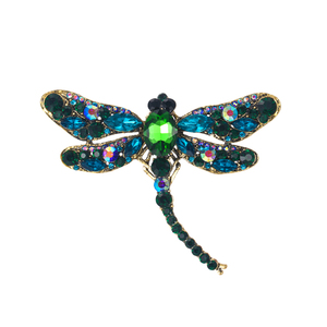 Weiman High Quality Large Crystal <strong>Dragonfly</strong> Brooch Assorted Colors Fashion Ornament Decor <strong>Jewelry</strong> for Children's Wedding Alloy - Product Image 1