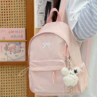 Mochila Escolar OEM para Niñas de Primaria y Secundaria, Pequeña, Linda, Estilo Moderno, de Alta Gama, Gran Capacidad, Lona, Poliéster
