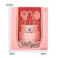Kotak Kosmetik Kue Cantik Mainan DIY Anak Set Rias Wajah Anak Dengan Cat Kuku Eyeshadow