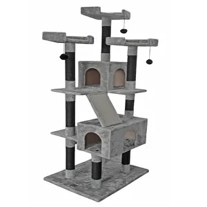 Cats House Tree Tower Condo Automatic Cleaning Cat Litter Box Wholesale Scratching Post Customized Back Scratcher Promotional