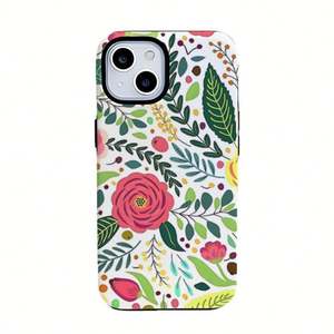 เคสโทรศัพท์ลายใบไม้และดอกไม้สีเขียวสำหรับผู้หญิง, เคสป้องกันอากาศตกสำหรับ iPhone 17 16 15 14 13 12 11 Pro Max PLUS x XR XS - Product Image 5