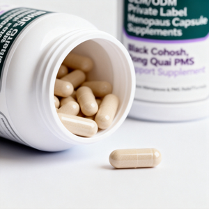 Capsules de multivitamines pour la ménopause à marque privée avec cohosh noir et dong <span class=keywords><strong>quai</strong></span> pour le soutien du SPM et la beauté (ne convient pas aux femmes enceintes) - Product Image 5