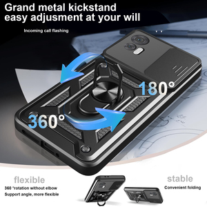 Fábrica al por mayor armadura ventana deslizante anillo soporte anticaída funda para <span class=keywords><strong>Motorola</strong></span> Moto G85 G75 Edge 30 60 Neo Pro Fusion contraportada - Product Image 5