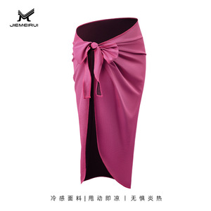 Vestido cruzado Jiemeirui, talla única, azul real, fresco, para la playa - Product Image 5