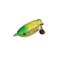 Nouvelles leurres artificielles souples SKM en PVC et métal de 8 cm, en forme de grenouille, avec doubles hameçons et paillettes, pour la pêche en lac et en rivière