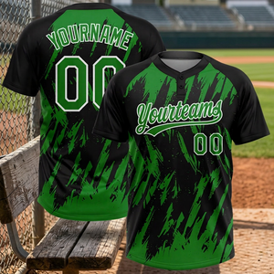 Camiseta de Béisbol Personalizada para Equipo, Impresión Digital, Poliéster de Secado Rápido, Ajustada, Cuello Henley con Nombre y Número - Product Image 6