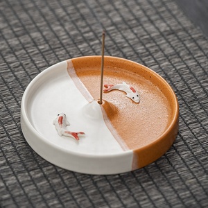 Écologique Roman Céramique Méditation Palo Santo Titulaire Bois De Santal Brûleur Porcelaine Huile Essentielle Encens Réchaud Sage Titulaire Cadeau - Product Image 5