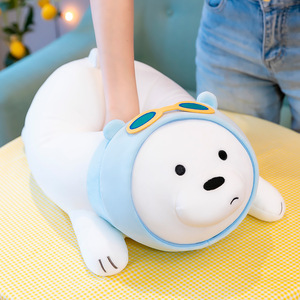 Cuscino abbraccio <span class=keywords><strong>orso</strong></span> nudo peluche indossare occhiali <span class=keywords><strong>cartone</strong></span> <span class=keywords><strong>animato</strong></span> carino grande <span class=keywords><strong>orso</strong></span> polare peluche bambole per dormire all'ingrosso - Product Image 4