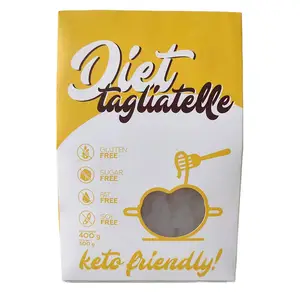 Cétogenèse Régime céto Aliments céto Pâtes en forme de spaghetti Vente en gros Sans gluten Faible en calories Konjac Fettuccine Substitut Konjac Nood