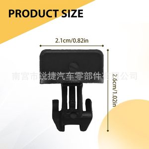 Dodge Durango 2014-2022 Rear <b>Bumper</b> Hook Cover Nut <b>Clips</b> 68249278AA Plastic Nylon POMPP Replacement Repair Parts - Product Image 2