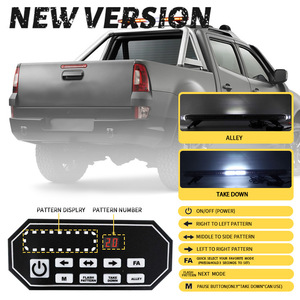 88 Led cường độ cao cảnh báo khẩn cấp mái nhấp nháy thanh ánh sáng 47 inch Điều khiển từ xa 6000K Mới giao thông Tự động chiếu sáng bên ngoài - Product Image 2