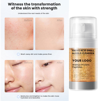 MULAN Mousse Nettoyante Douceur Micro-Hydratante aux Acides Aminés, Nettoyant Visage Moussant Fraîcheur, Nettoie les Pores