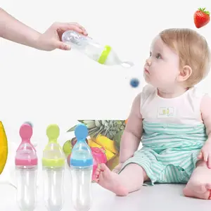 ロゴ哺乳瓶スプーンミルクボトルトレーニングサプリメント食品フィードスプーンベビーシリコンミルクボトル授乳スプーン赤ちゃん用