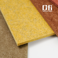 Dik, 100% polyester akoestisch paneel, geluidsisolerend PET akoestisch paneel voor wand en plafond, akoestische oplossing