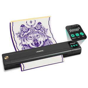 Imprimante de pochoirs de tatouage AIMO M08ESD <span class=keywords><strong>avec</strong></span> écran tactile, imprimante de tatouage Bluetooth <span class=keywords><strong>avec</strong></span> 10 feuilles de papier de transfert premium - Product Image 2