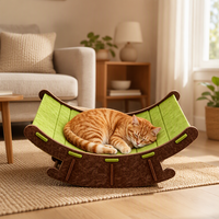 Lit de couchage confortable en feutre résistant aux griffures pour chats d'intérieur, toutes saisons